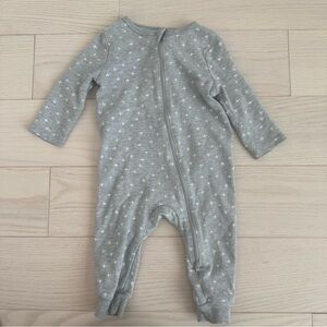 Cloud Island 6-9M Gray Baby One Piece